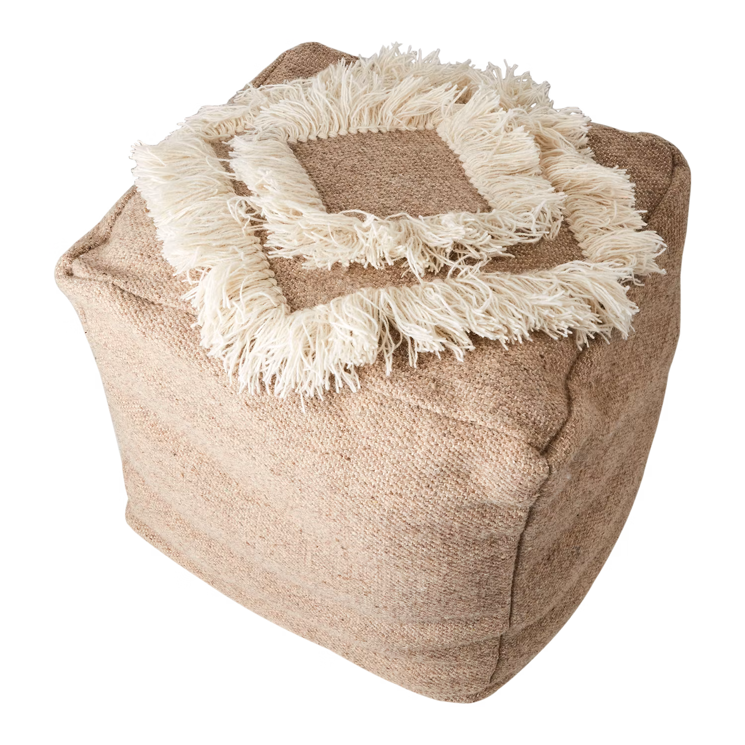 Sittpuff, Beige/elfenben