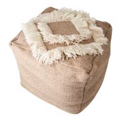 Sittpuff, Beige/elfenben