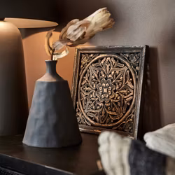 Urna i betong, Ø22cm, Grå