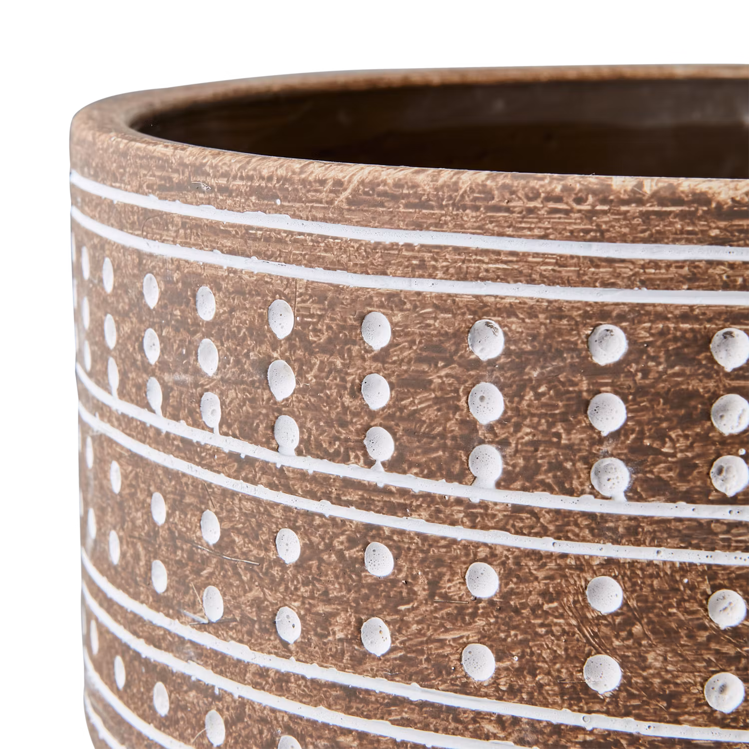 Kruka i betong, Ø22cm, Beige