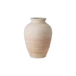 Handgjord Urna, H 54cm, Terrakotta