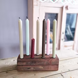 Rustik ljusstake, 7 ljus