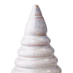 Dekorationsgran i stengods, 14cm, Elfenben