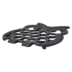 Grytunderlägg i gjutjärn, Stor, Svart