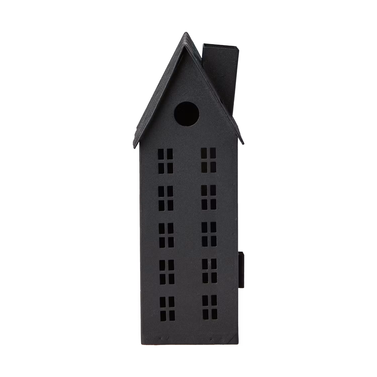 Ljuslykta hus, 19,5cm, Svart