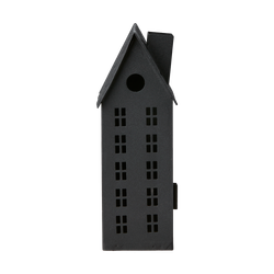 Ljuslykta hus, 19,5cm, Svart