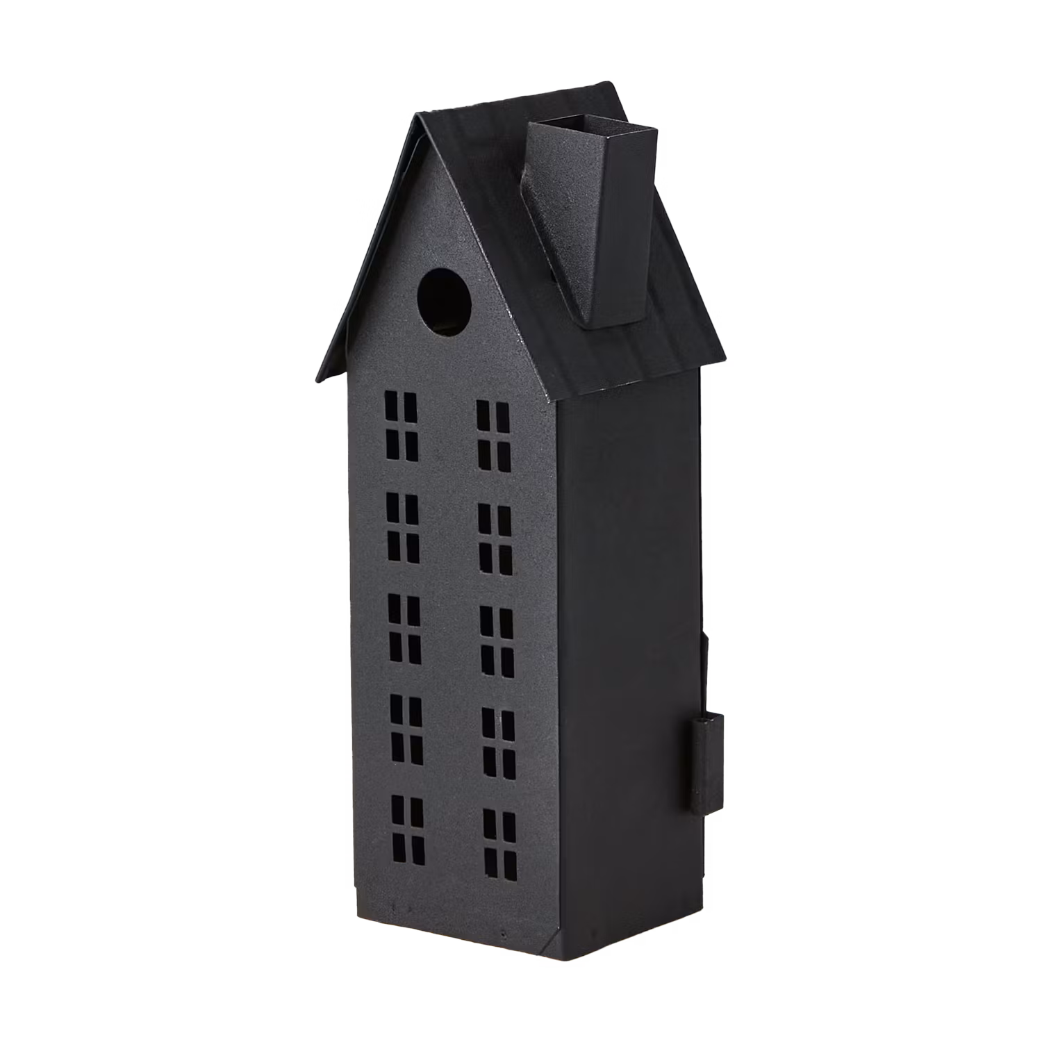 Ljuslykta hus, 19,5cm, Svart
