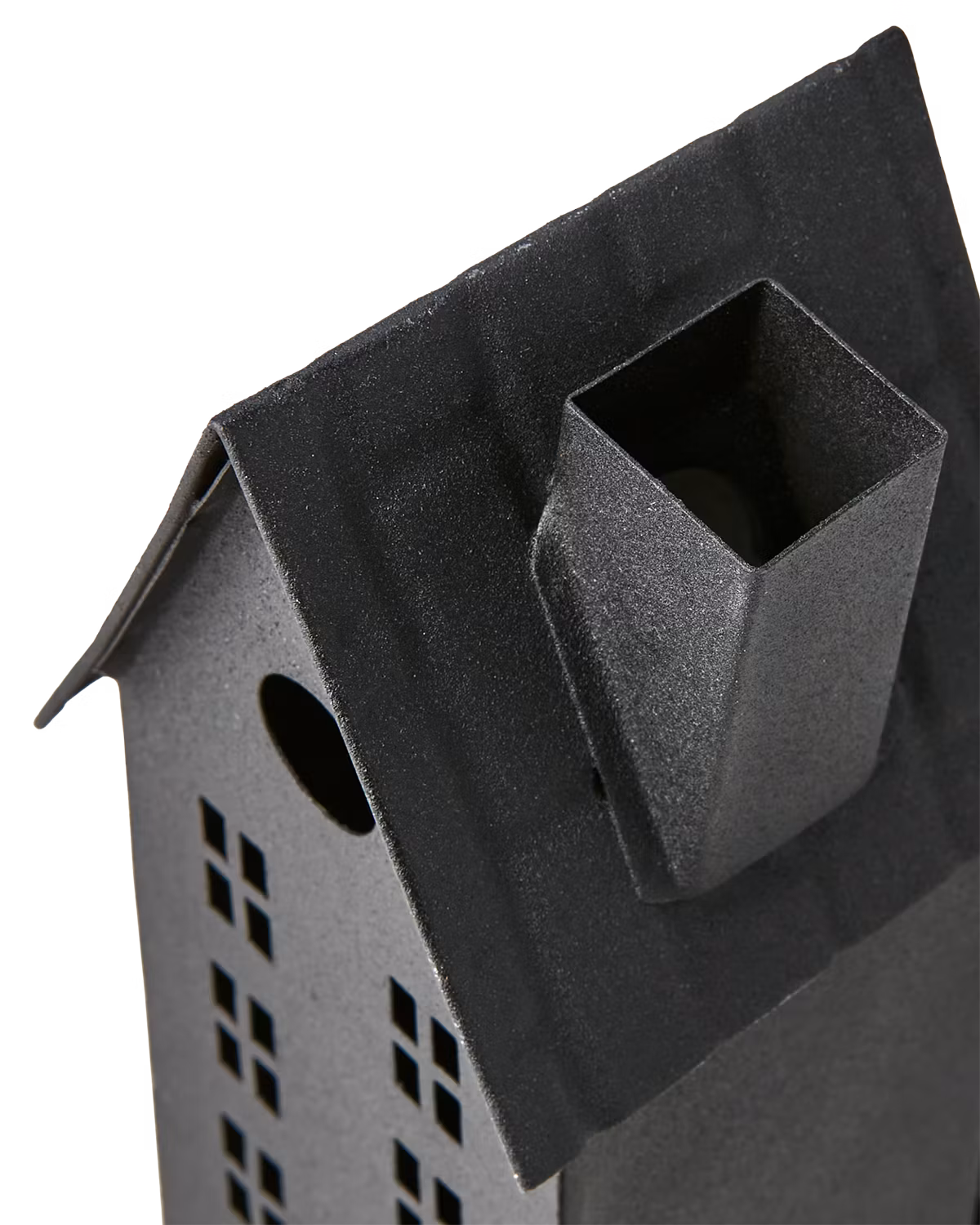 Ljuslykta hus, 19,5cm, Svart