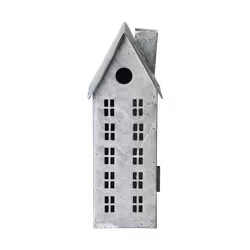 Ljuslykta hus i järn, 19,5cm