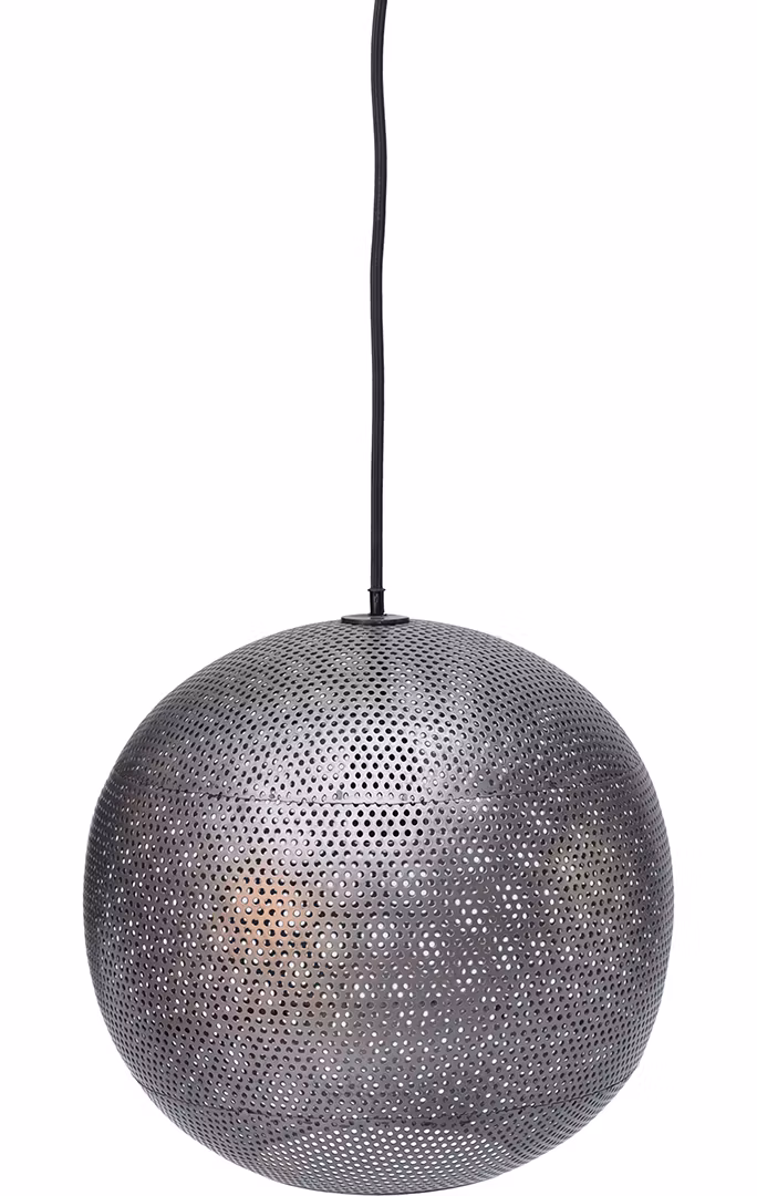 Taklampa i perforerat järn, 30cm, 2-pack