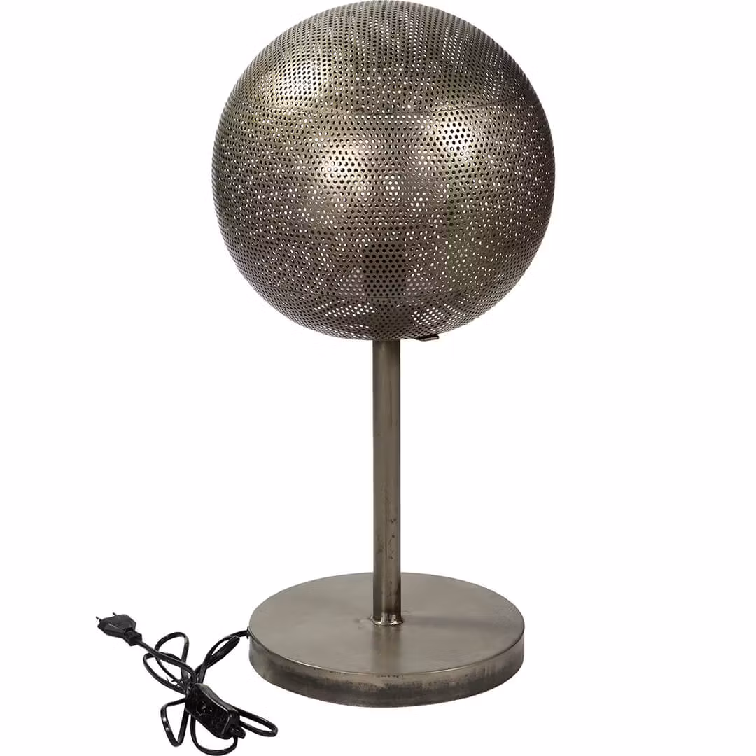 Bordslampa i perforerad järn, 60cm