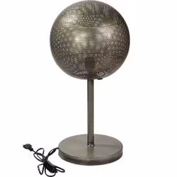 Bordslampa i perforerad järn, 60cm