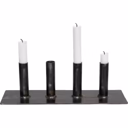 Ljusstake i järn, Låg, 35cm