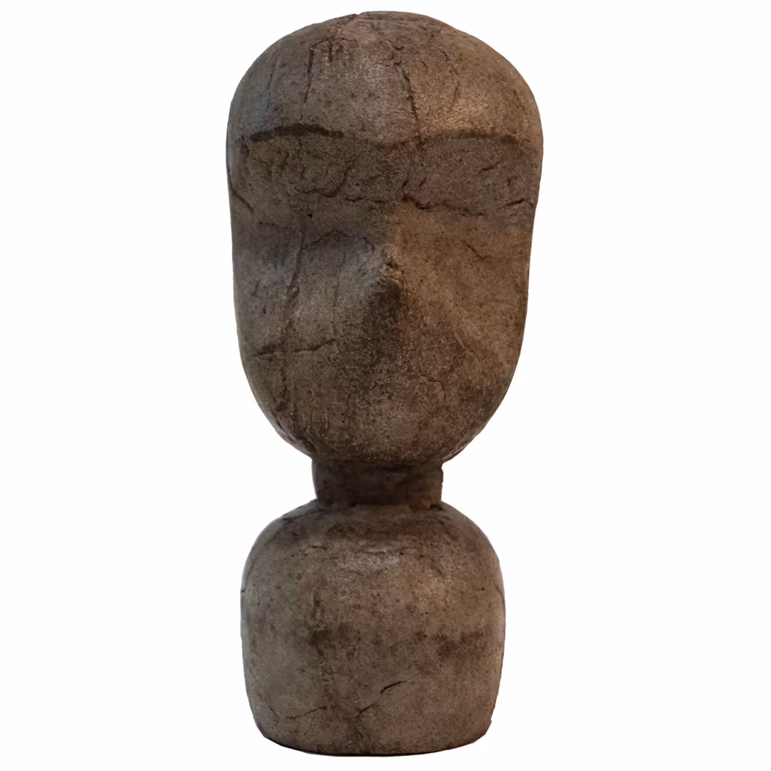 Skulptur av cement och lera, 18cm