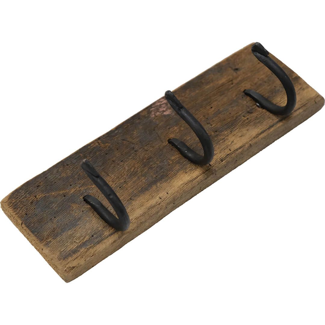 Platta med 3 krokar, 2-pack