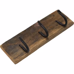 Platta med 3 krokar, 2-pack