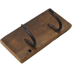 Platta med 2 krokar, 4-pack