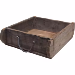 Vintage trälåda med handtag