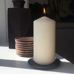 Glasunderlägg i sten, 10 st