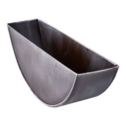 Väggkruka i järn, Halvcirkel, 40cm