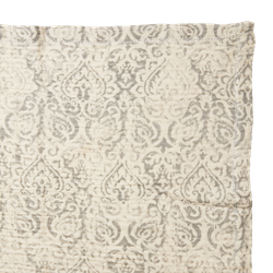 Bordsduk 100% Bomull, Natur/ljusgrå, 250x140cm