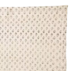 Bordsduk 100% Bomull, Natur/grå, 250x140cm