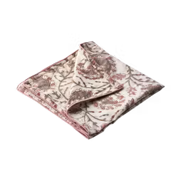 Blocktryckt Servett 100% Bomull, Rosa, 4-pack