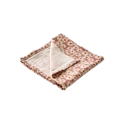 Servett Blommig, 100% Bomull, Rosa/elfenben/senapsgul, 4-pack