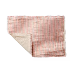 Tallriksunderlägg Bomull, Rosa/vit
