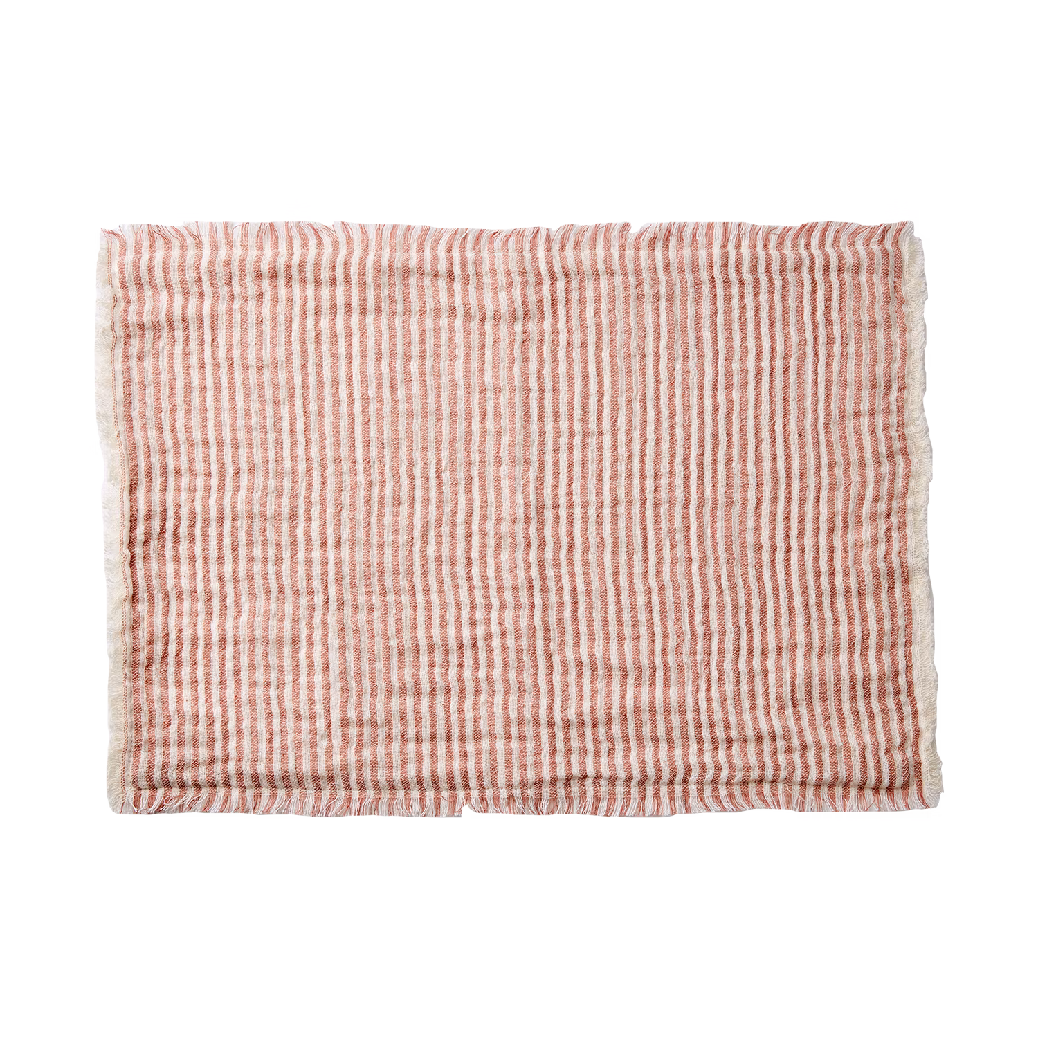 Tallriksunderlägg Bomull, Rosa/vit