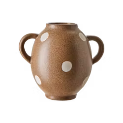 Söt urna i stengods, Beige/elfenben