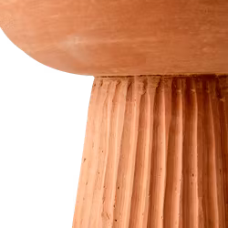 Handgjord Skål i lera, Ø28cm, Natur