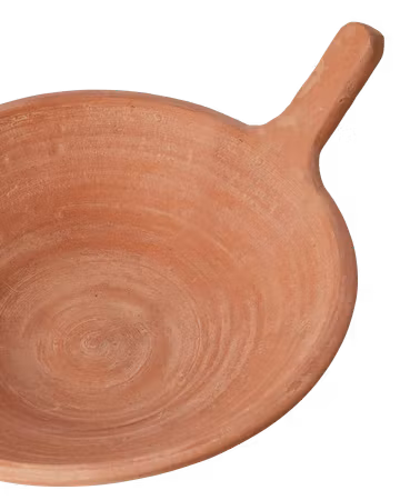 Terrakotta-skål med handtag Ø25cm, Natur