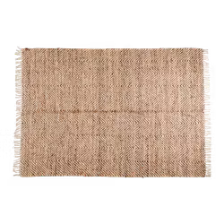 Matta i jute och bomull, Natur/flerfärgad, 240x170cm