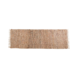 Matta i jute och bomull, Natur/flerfärgad, 240x80cm