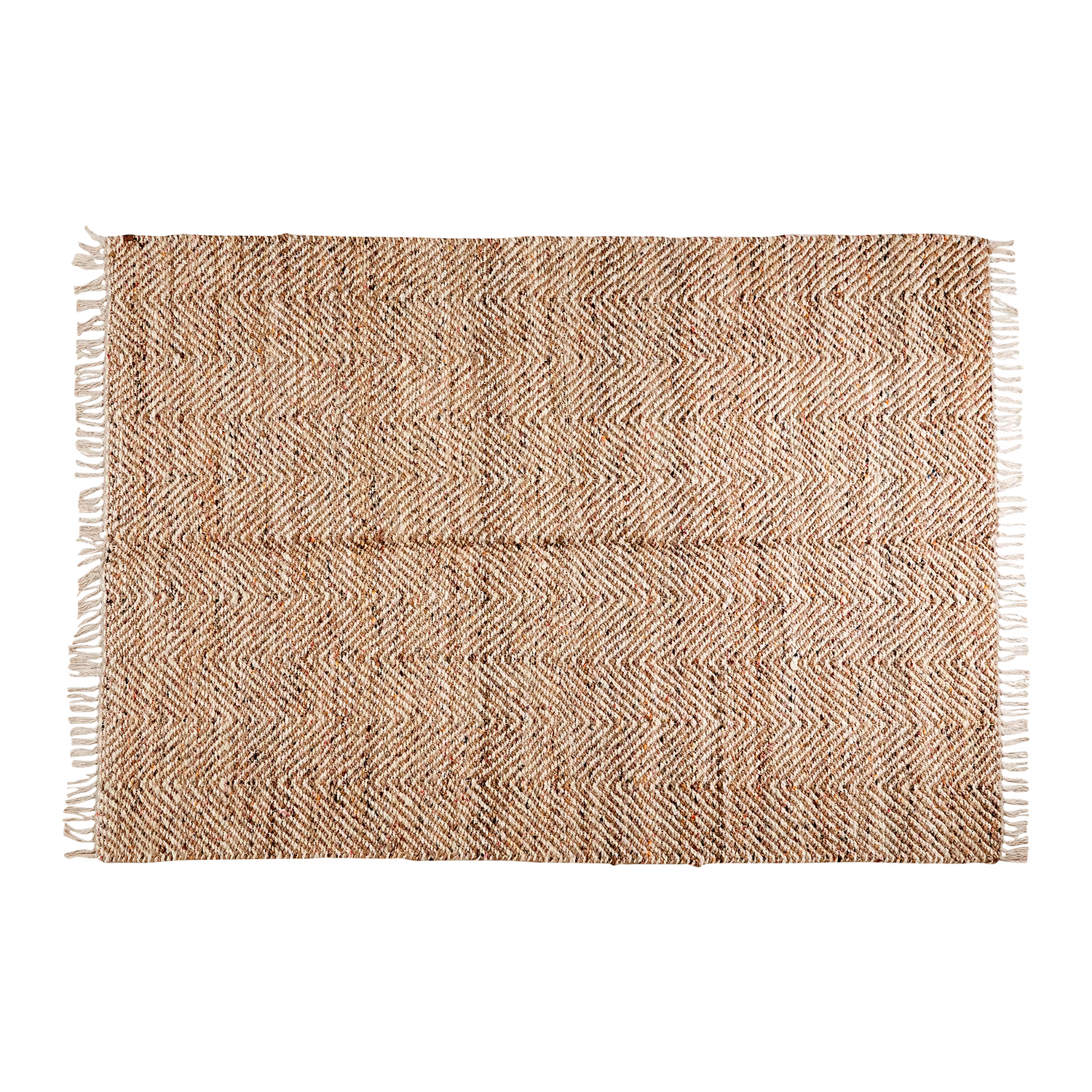 Matta i jute och bomull, Natur/flerfärgad, 150x80cm
