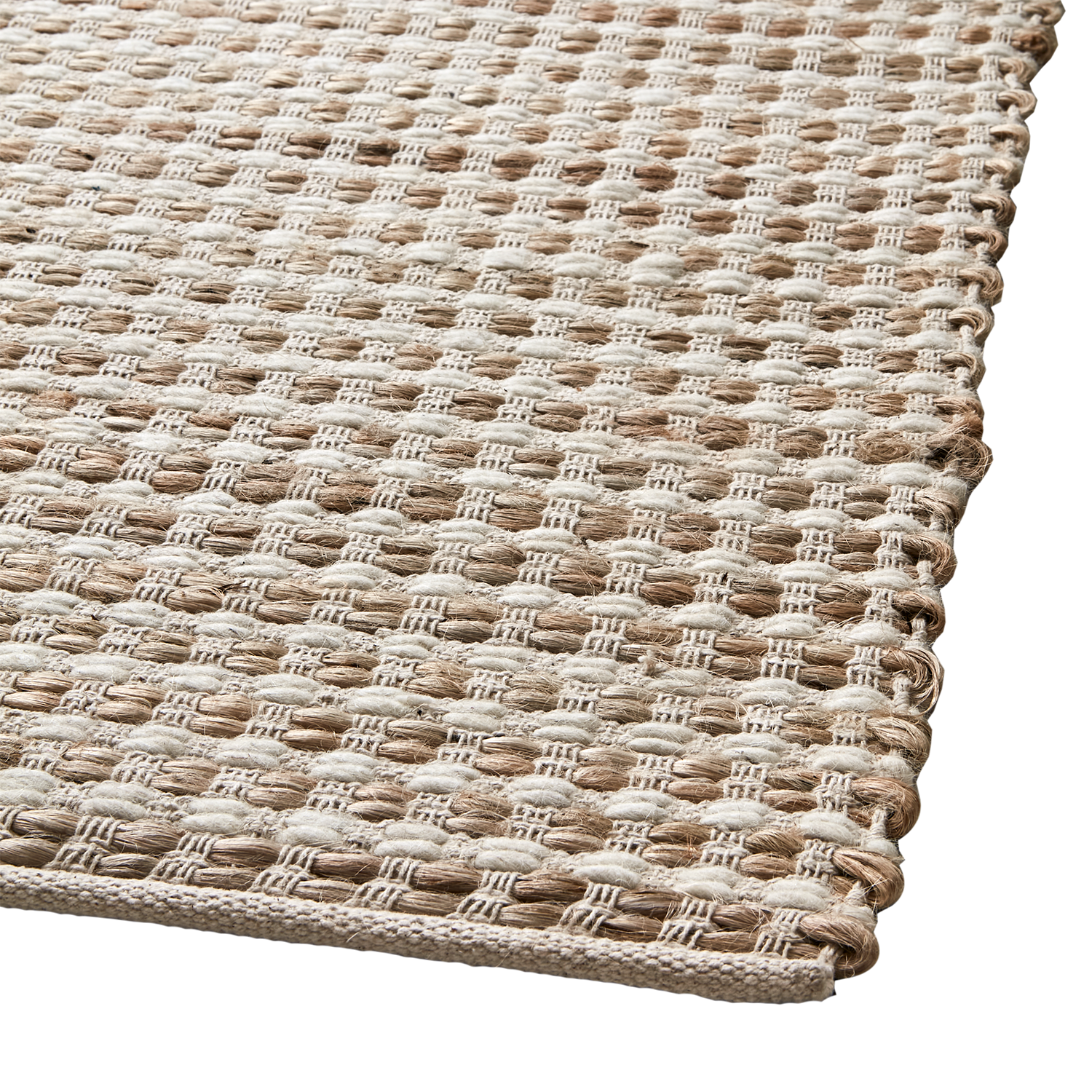 Matta i bomull, jute och ull XXL, 400x300cm
