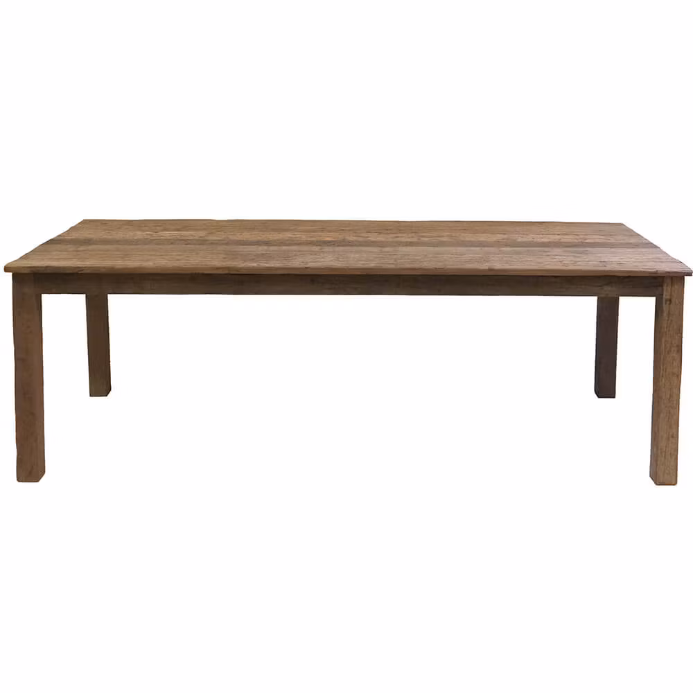 Rustikt matbord i trä, 230cm