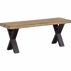 Sittbänk med järnram, 115cm