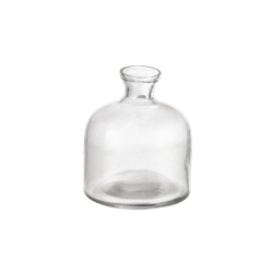 Munblåst vas, 9cm, Klarglas