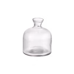 Munblåst vas, 9cm, Klarglas