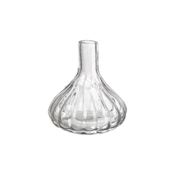 Munblåst vas, 9cm, Klarglas