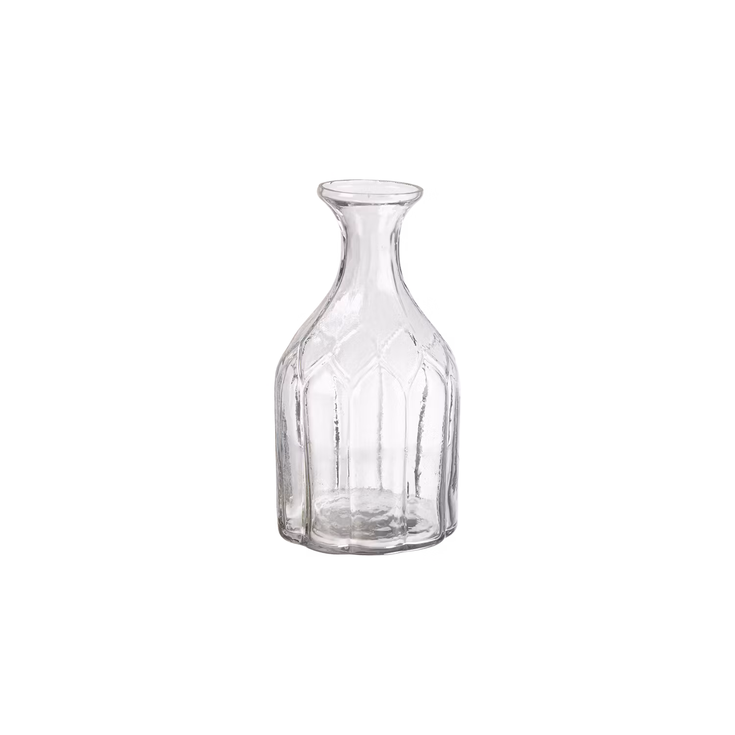Munblåst vas, 14cm, Klarglas