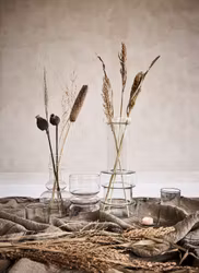 Vas i glas, 25cm, Klarglas