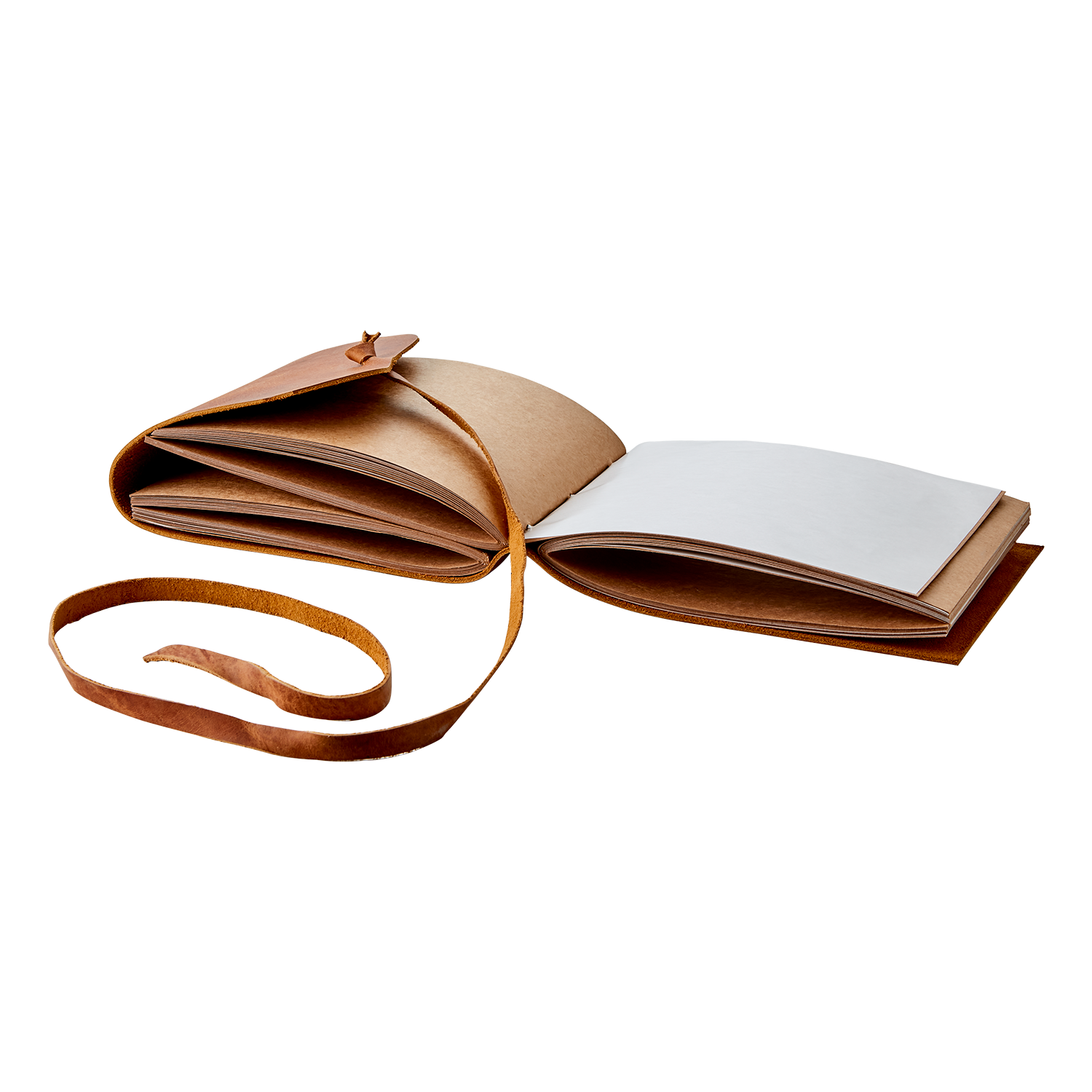 Handgjord Gästbok/Fotobok i läder