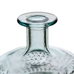 Vas av återvunnet glas, Ø12cm, Klarglas