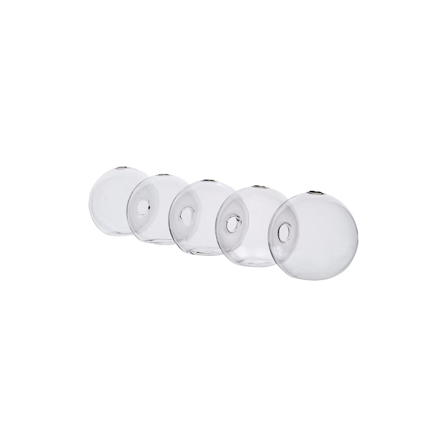Munblåst vas med 5 bubblor