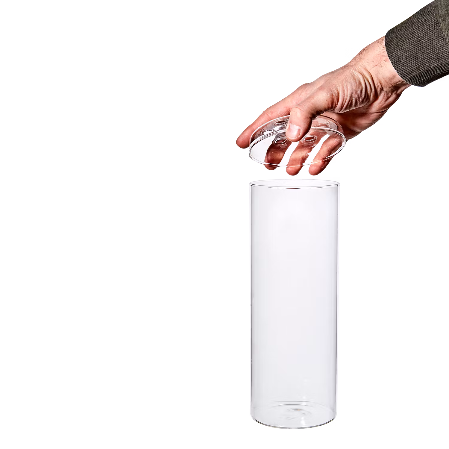 Munblåst vas, 27cm, Klar