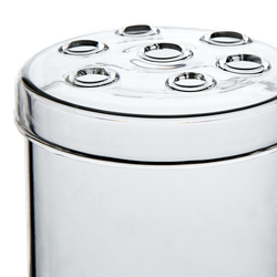 Munblåst vas, 21cm, Klarglas