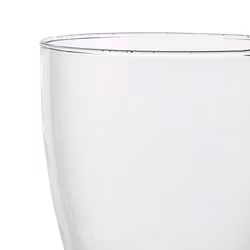 Munblåst vas, 22cm, Klarglas